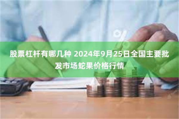 股票杠杆有哪几种 2024年9月25日全国主要批发市场蛇果价格行情