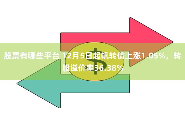 股票有哪些平台 12月5日起帆转债上涨1.05%，转股溢价率36.38%