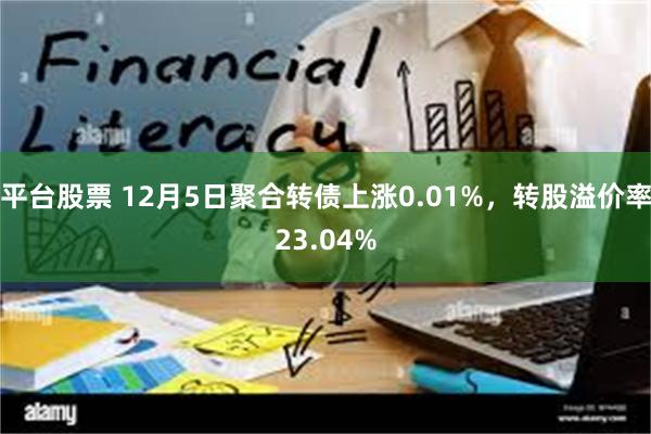 平台股票 12月5日聚合转债上涨0.01%，转股溢价率23.04%